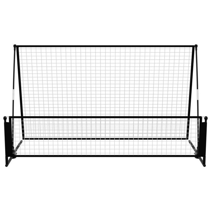 VidaXL But de Football de Rebondissement 2 en 1 Rebondisseur de Football But de Sport Jardin Cour Patio Extérieur 93373