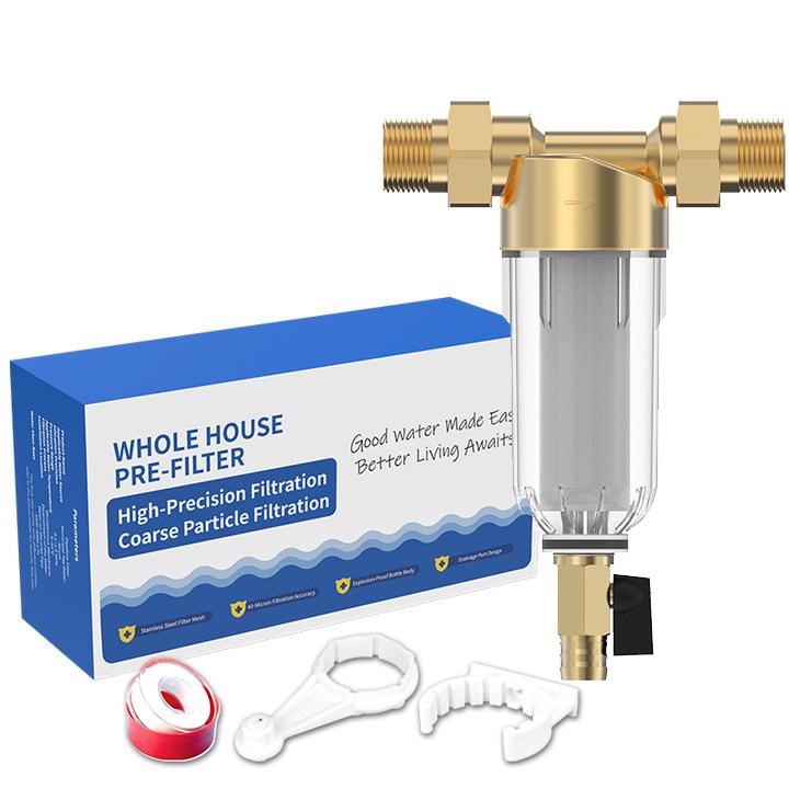 40 Micron Backwash Whole House Prefilter for Large Flow Water Purification
