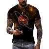 Fashion Landscape original men's T-shirts Summer Casual O Collared Tees Short Sleeve New 3D Printed Trend Street Leisure Tops