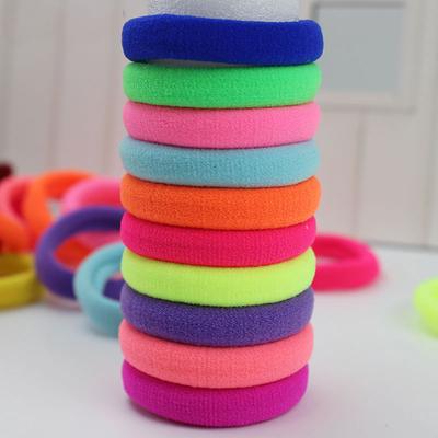 Trendy Unisex Hair Rope Elasticity Elastic Hair Band 10PCS/Pack New Seamless Hair Accessories Korean Candy Color Gift