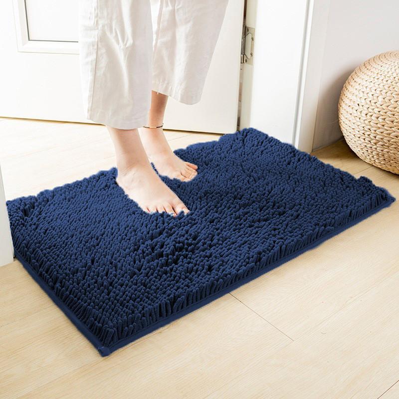 Chenille Rug Bathroom Mat Dogs Doormats Absorbent Non Slip Bath Mats Shower