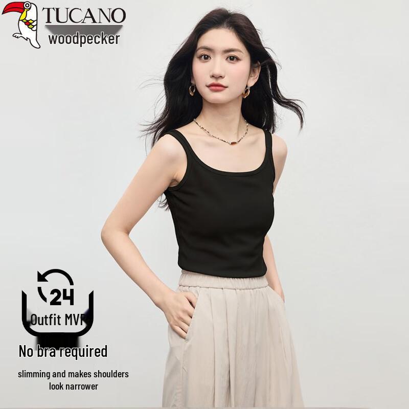 Women s Seamless Slimming Crop Top Camisole with Built-in Bra L