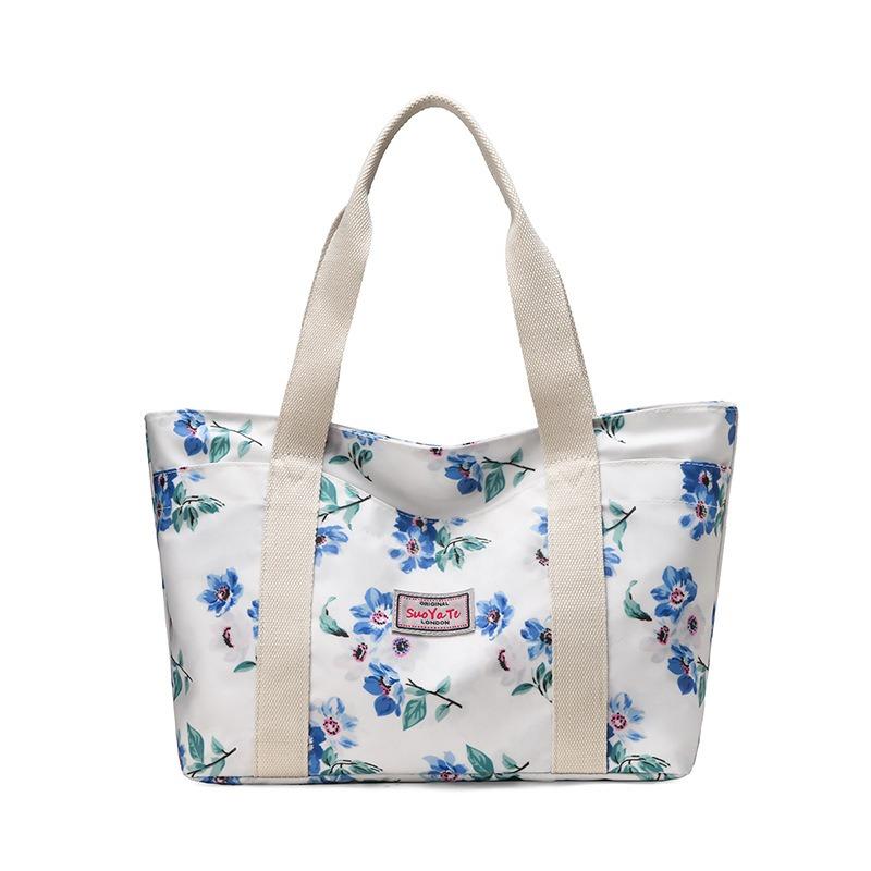 Neue Handtasche mit großem Fassungsvermögen für Damen, Hand-Canvas-Tasche für die Arbeit, Pendler-Damentasche, Muttertasche, bedruckte Umhängetasche