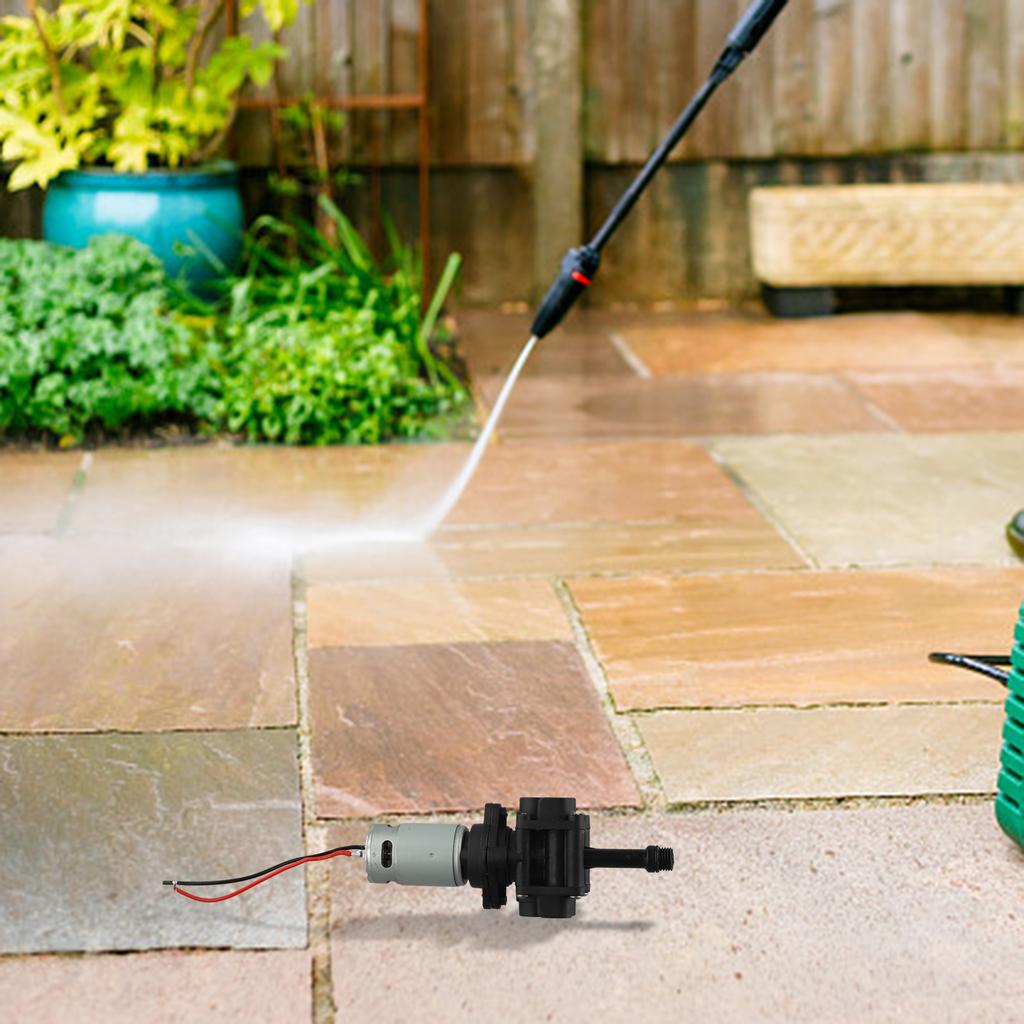 21V Cordless Plunger Pump for High Pressure Cleaning Machine Compatible with Most Pressure Washers and Garden Hoses