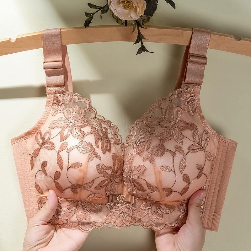 

Сексуальный вышитый бюстгальтер Push-Up для маленькой груди, регулируемый, с подкладкой, без косточек, с боковой поддержкой, с подъемом верхней части 38/85AB