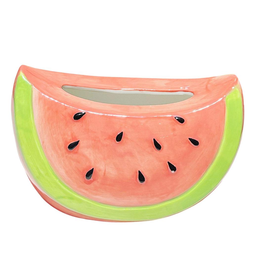 Ceramic Tissue Box Cover Case Watermelon Shaped Paper Napkin Storage Organizer for