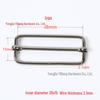 Stainless Steel Adjustable D-Ring Buckle - Copper Three-Speed Wire Pull Design