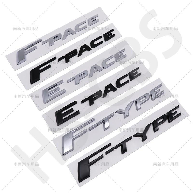 1 Pezzo 3D ABS E-pace F-Pace Lettere Logo Auto F-type F E Type Pace Bagagliaio Posteriore Emblema Badge Adesivi Portellone Accessori Styling Auto