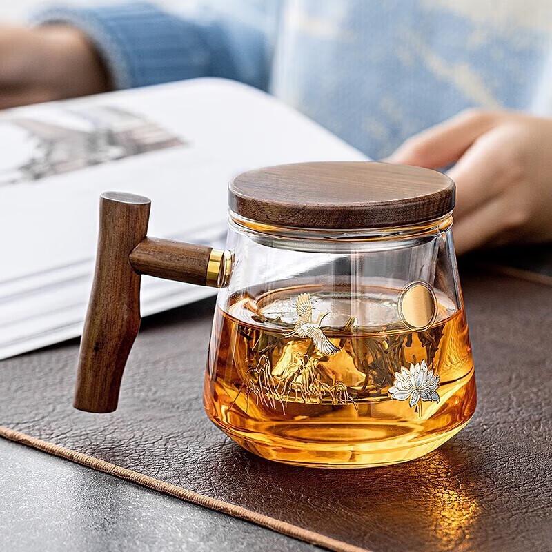 CHANGSHEGNYUAN Heat-Resistant Glass Tea Mug