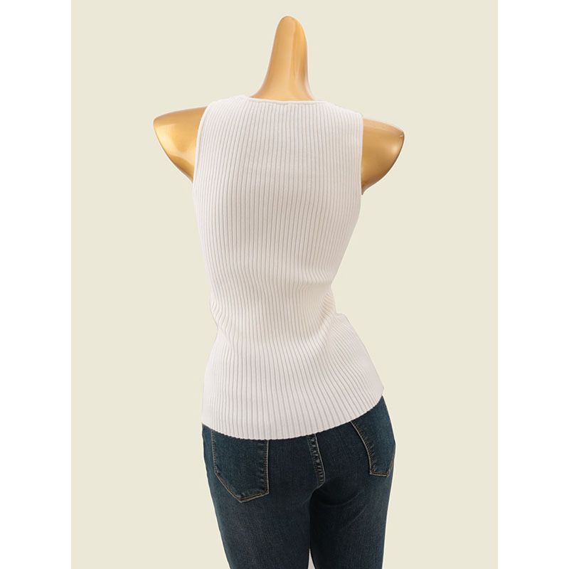 Trade Original Order Pure Desire Small Square Collar Slim fit Vest Four Seasons Wear Sleeveless Sunken Stripe Slimming Solid Knitted Inner wear