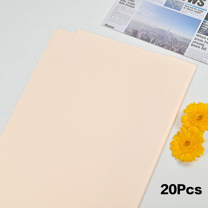 20 Pcs Two-Sided Colored Flower Wrappers Waterproof Bouquet Packaging 58cm DIY Gift Wrapping Paper Flower Decoration