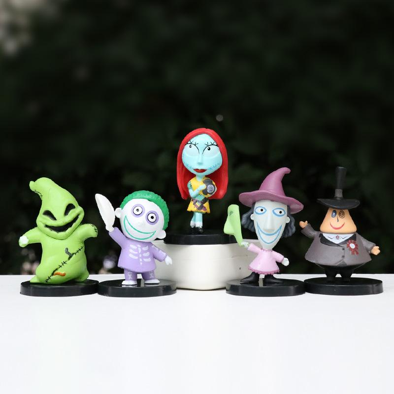10ks Nightmare Sally Jack Skellington Vánoční PVC Model Vinylová Figurka Halloween Dárek Akční Figurka Hračky