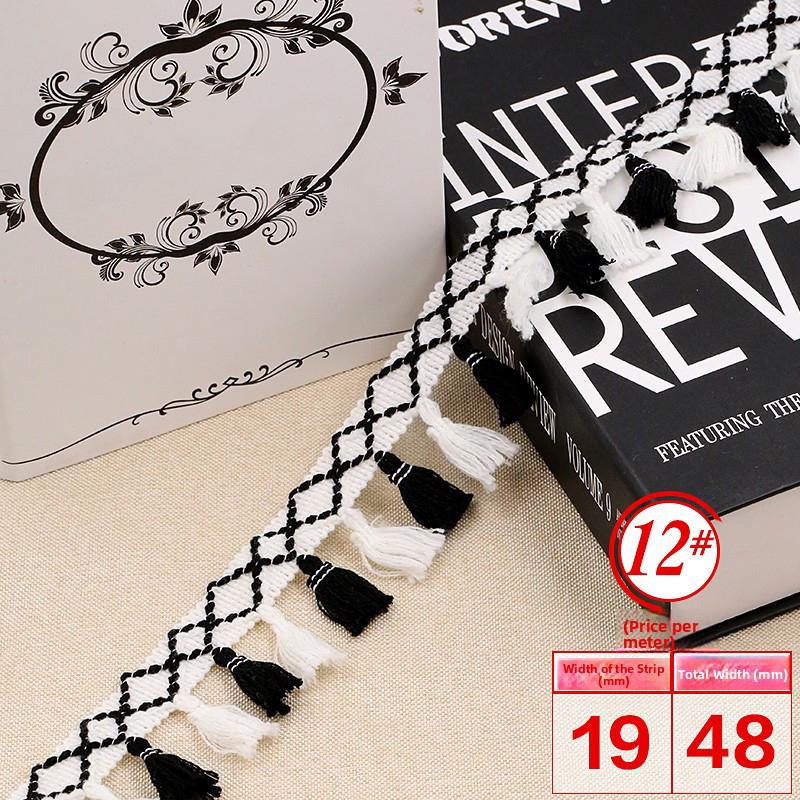 5 Meter Colorful Ethnic Style Curtain Decorative Tassel Lace Trim Upholstery Costume Fringe Trim Sewing DIY Accessories