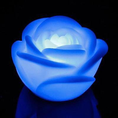 7 Colors Rose Flower LED Night Light Bedroom Gift Romantic Small Night Lamp