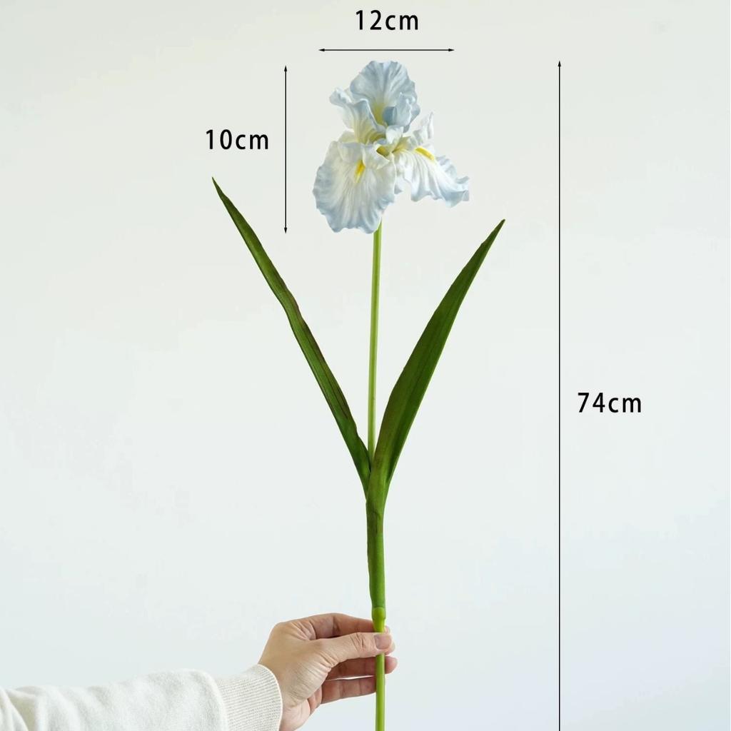 Oil Painting Iris Flowers, Fake Flowers, Simulated Flowers, Decoration, High-end Feeling, Realistic, Table Flower Arrangement, Simulated Bouquet