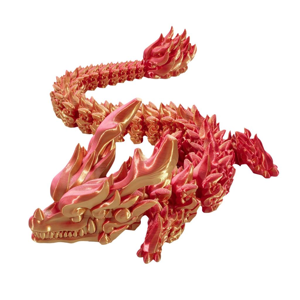 3D Printed Articulated Dragon Xiangyun Dragon Crystal Dragon Decorative Dragon Crystal Dragon Toy Adults Kids Toys Mystery Dragon