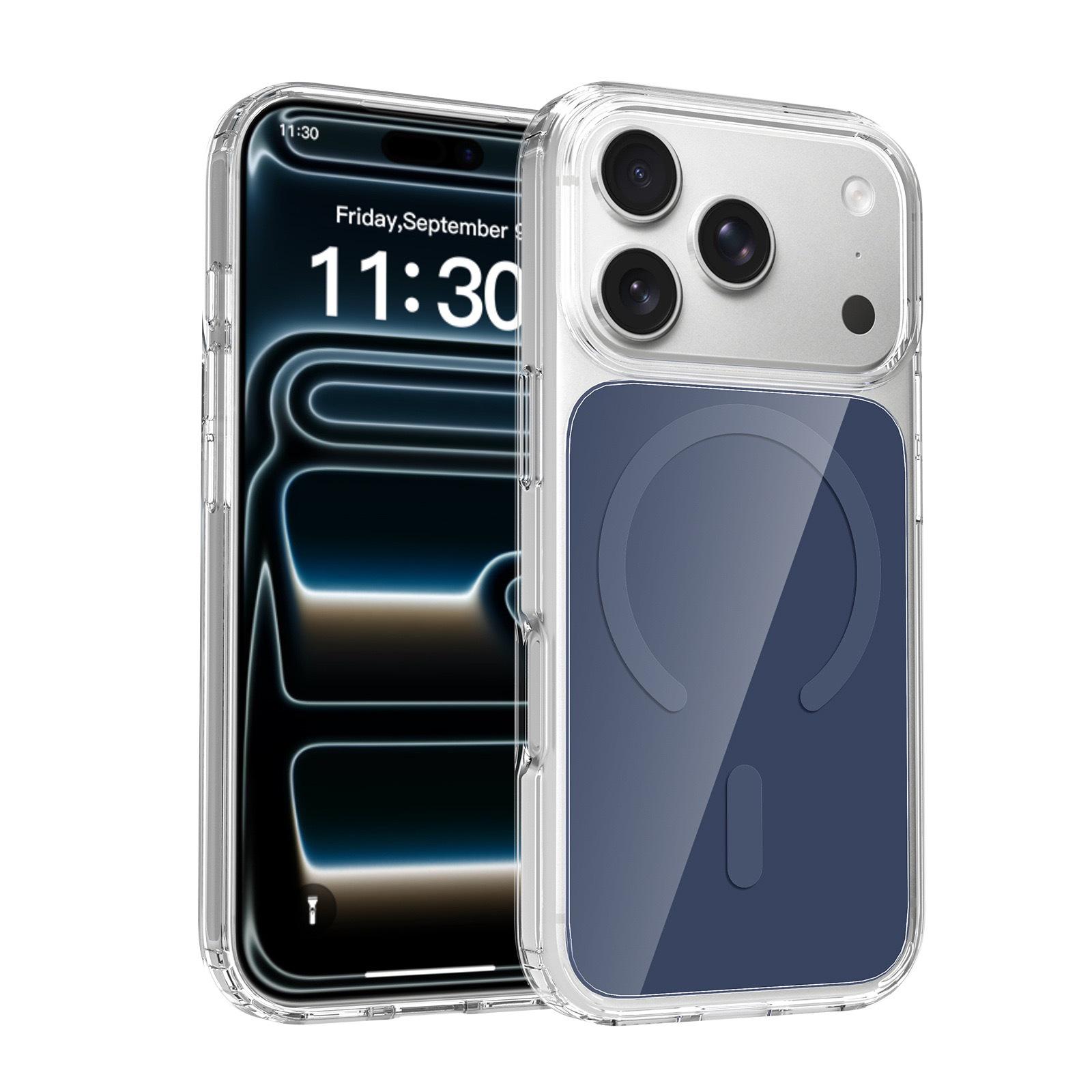 Compatible Magnetic Phone Case for iPhone 17 Pro Max - Clear, Protective, Anti-drop Design iPhone 17 Pro