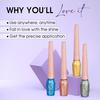 Colors Queen Sky Eyes Shimmer Glitter Waterproof Eyeliner | Long Lasting Liquid Eyeliner with Precision Application (Shade - 03, 5ml)