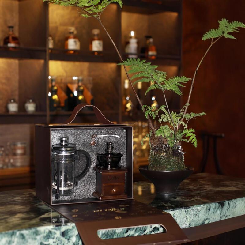 

Shangqi Retro Manual Coffee Grinder and French Press Set