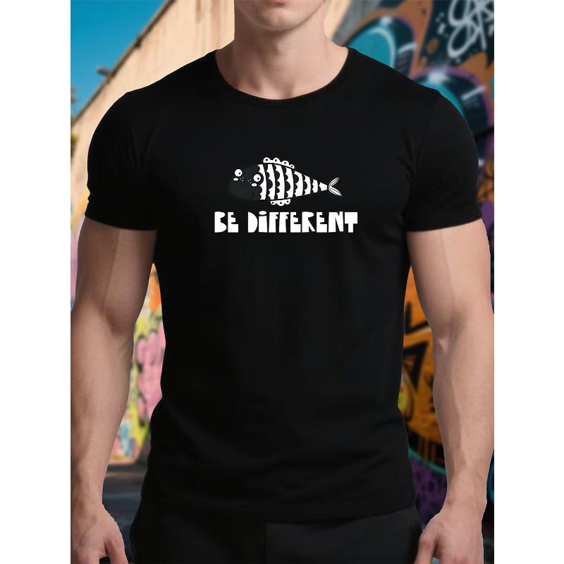 

European sizes Summer Fashion Gradient Casual Black And White Striped Cartoon Fish, Big Eyes Playful S чёрный