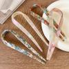 Retro U-shaped acetate hairclip for women elegant temperament ponytail hairpin fashion girls Hair accessories