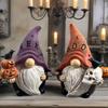 Halloweenské gnómové strašidelné gnómové stolní sošky pryskyřičná soška halloweenské figurky na terasu zahradu dvorek stolní římsa