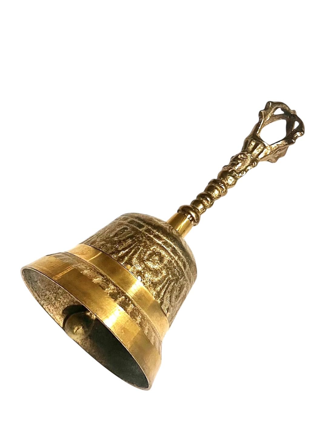 

[seven the world] Tibetan Hand Bell, Meditation and Prayer Bell, 7cm Diameter, Buddhist Altar Item, Yoga, Purification