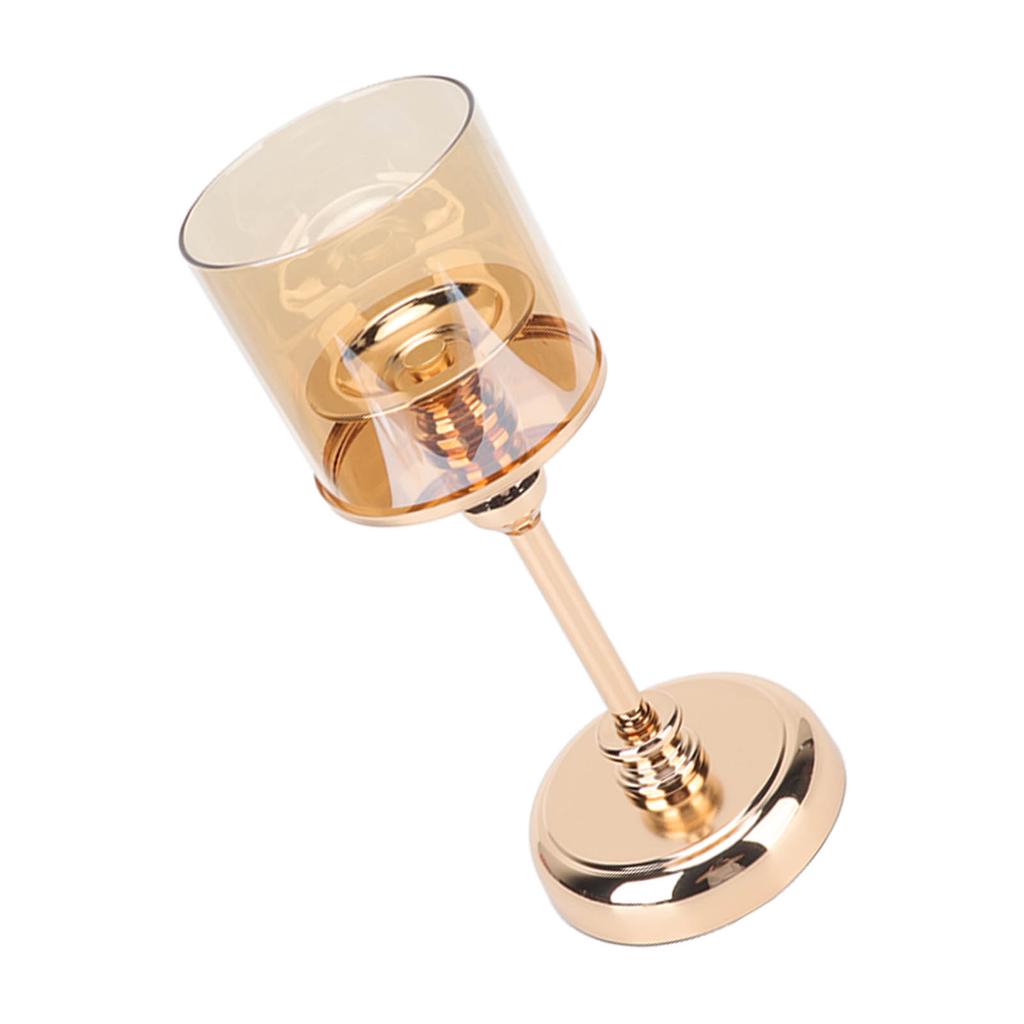 Lätt Lyx Fransk Ljusstake Ornament Bordsljusstake Romantisk Middag i Levande Ljus Dekorativa Rekvisita Champagneguld