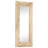 Hand Carved Mirror 110x50x2.6 cm Solid Mango Wood