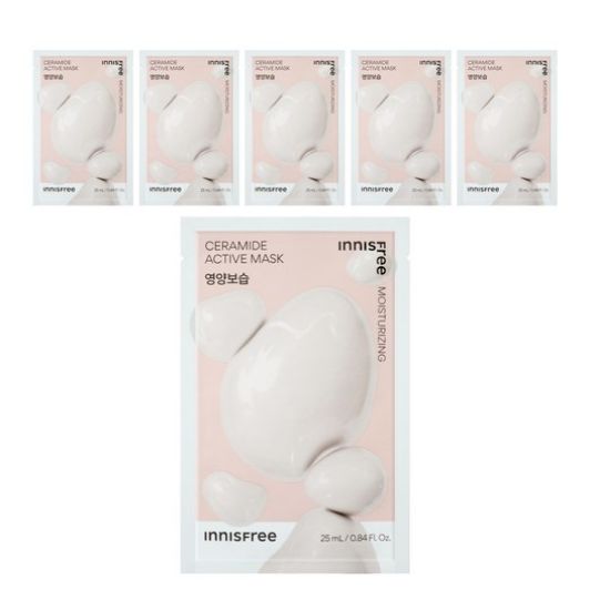 

Innisfree New Ceramide Active Mask Intensive Moisturizing & Barrier Care 25ml x 6pcs