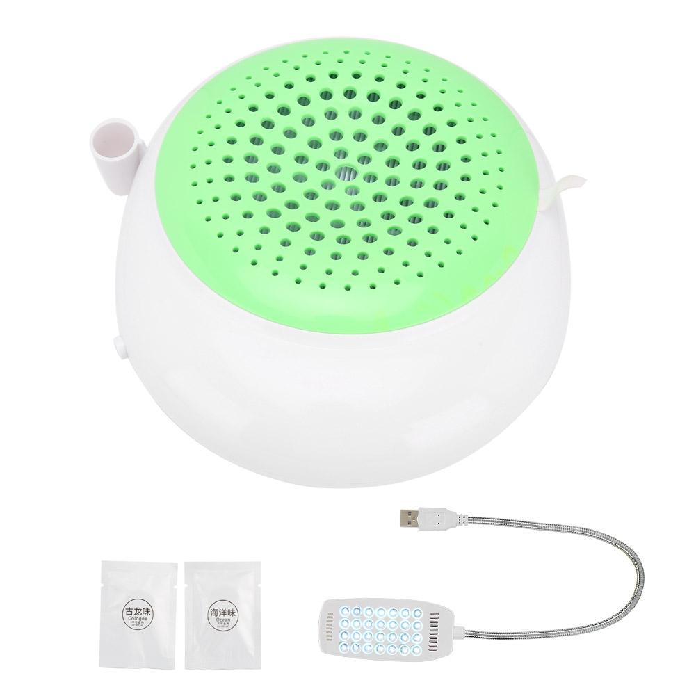 60W Nail Dust Collector Nail Vacuum Cleaner Lamp Aroma Diffuser Manicure Tool (Green )