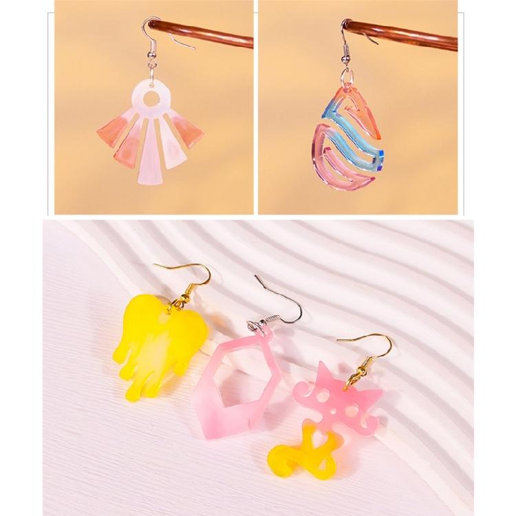 Earring Pendant Silicone Mold Heart DIY Epoxy Resin Mould Jewelry Making Tools