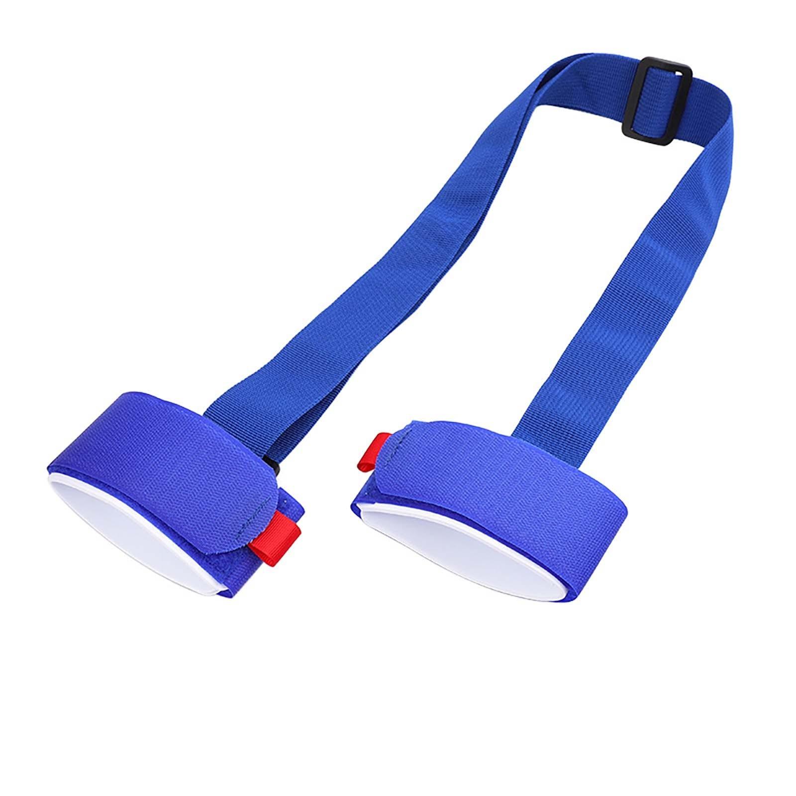 

Зимний лыжный ремень, переносная лыжная двойная доска, фиксированный ремень, переносной скейтборд, фиксированный задний плечевой ремень One Size синий