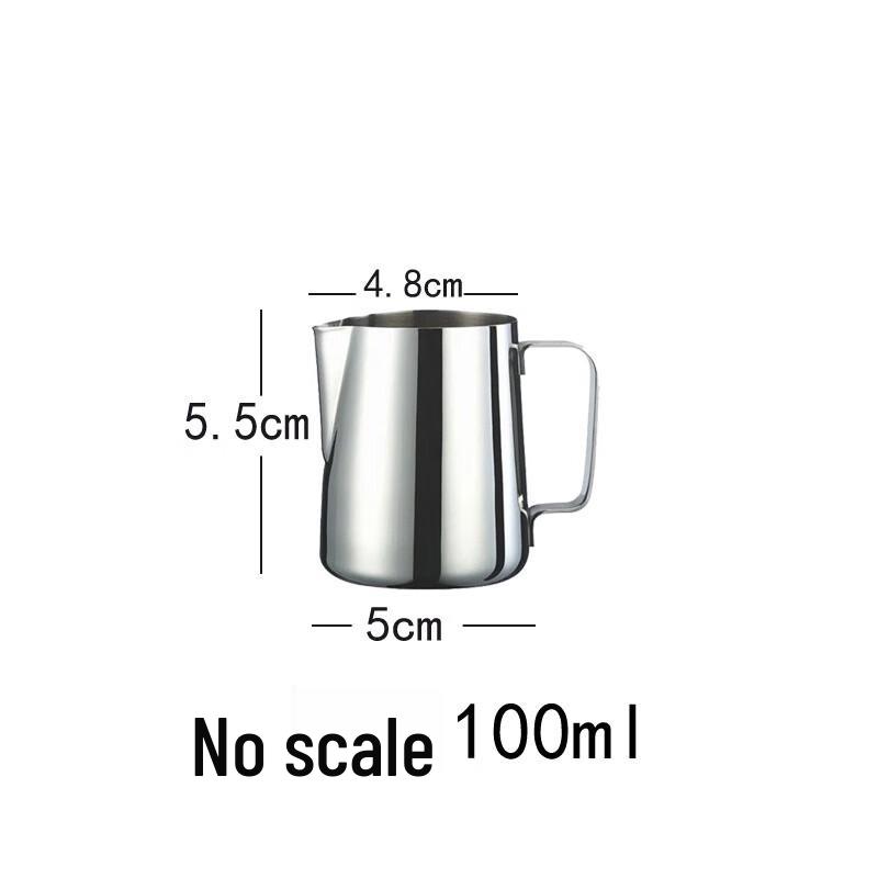 Deer-Tone 100ML Stainless Steel Measuring & Latte Art Cups (Set of 10)