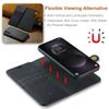 DG.MING for Samsung Galaxy S25 Edge Case Detachable Split Leather Phone Cover