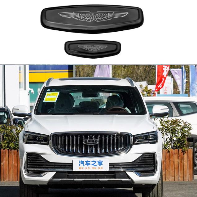 For Geely Coolray Geely Tugella Atlas Pro Azkarra 2015-2022 Black Badge Logo Emblem Decal Racing Grill Hood Sticker Styling