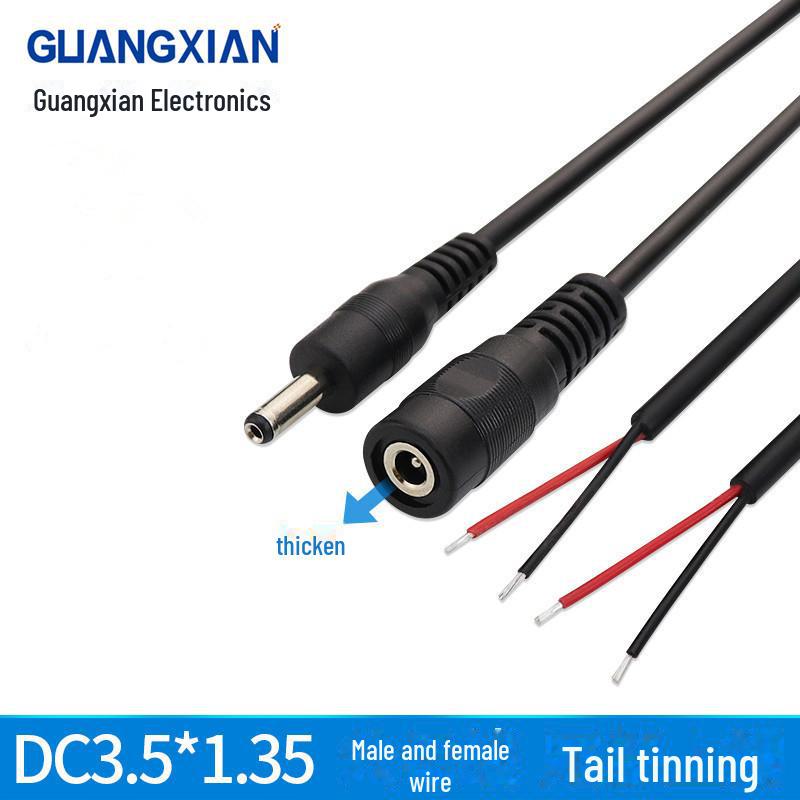 DC3.5*1.35mm Male/Female Plug with 22 Gauge Wire