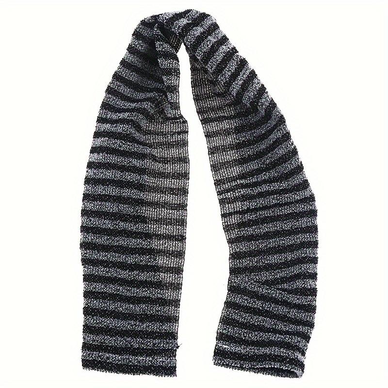 

1 шт. Мужская отшелушивающая люфа для глубокой очистки - Полосатый аксессуар для ванны и душа для скрабирования спины и мытья тела 1pc