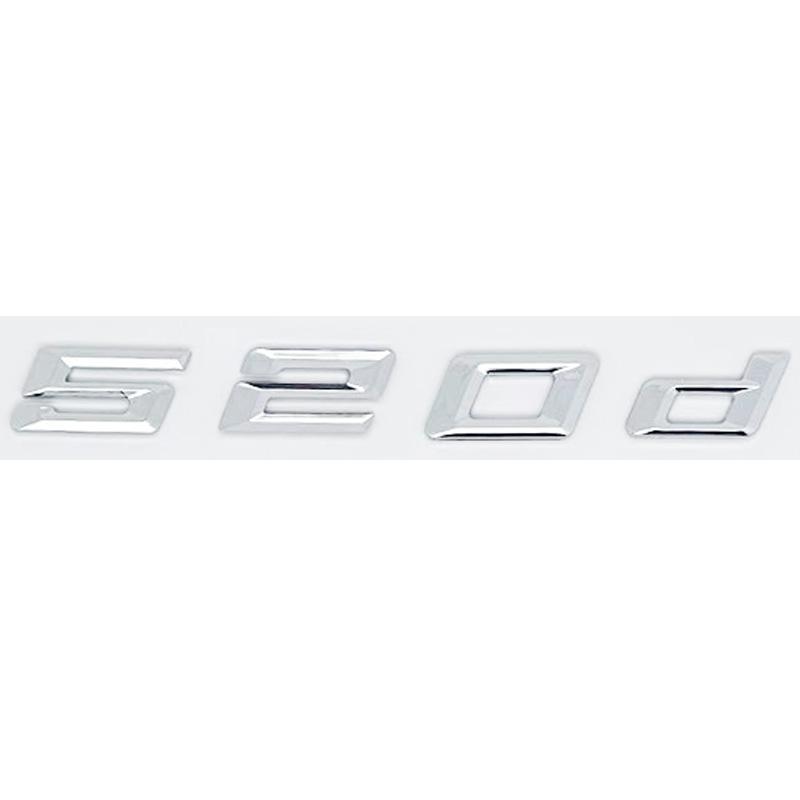 Car 3D ABS Trunk Letters Logo Badge Emblem Decal Sticker For BMW 5 Series 520d 525d 528d 530d 535d 540d E39 E60 E61 F10 F11 G30