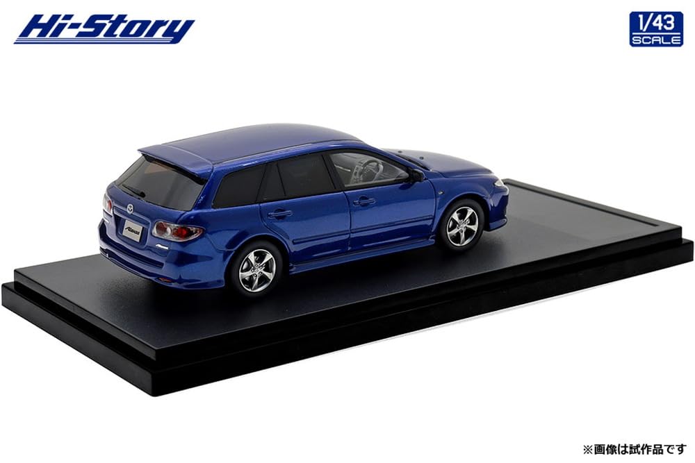 Inter Allied Hi Story Scale Mazda Atenza Sports Wagon 23S Blue Pacific Mica Finish 1/43 (2004) (HS490BL)