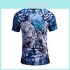 Premium Quality 3d Printed White Cotton Tiger T-shirt For Men And Women With Timeless Style