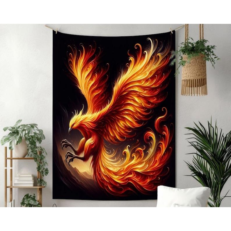 Phoenix tapestry 75x100 чёрный