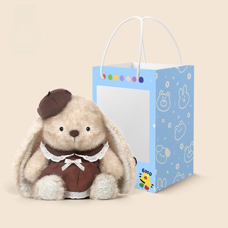 Rabbit Plush Toy With Long Pile Fur For Kids Sleep Companion And Giftgiving