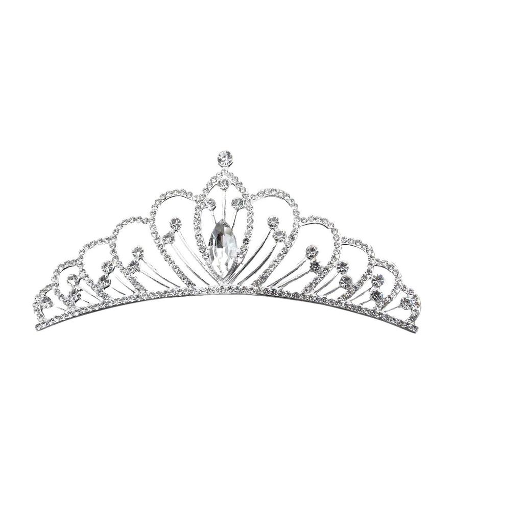 Children'S Crown Little Princess Rhinestone Hair Comb Little Girl Birthday Gift Children'S Show Hair Accessories Headdress
