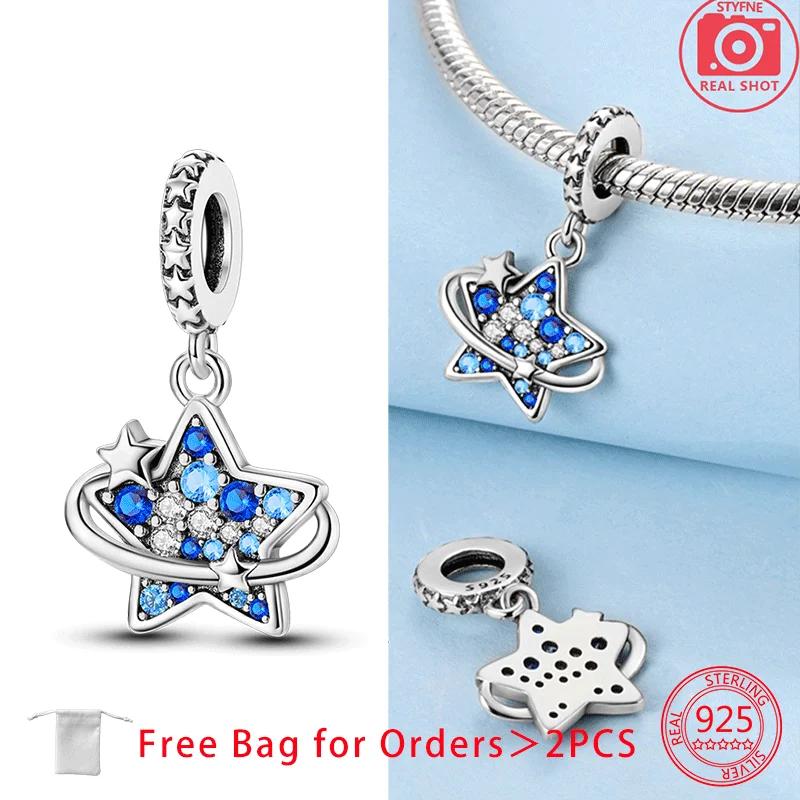 Jewellery Colored Zircon Sun Moon Stars Clouds Starry Sky Charm Bead Charms Copper Bead Charms Pendant Compatible With Do It Yourself Bracelets Women