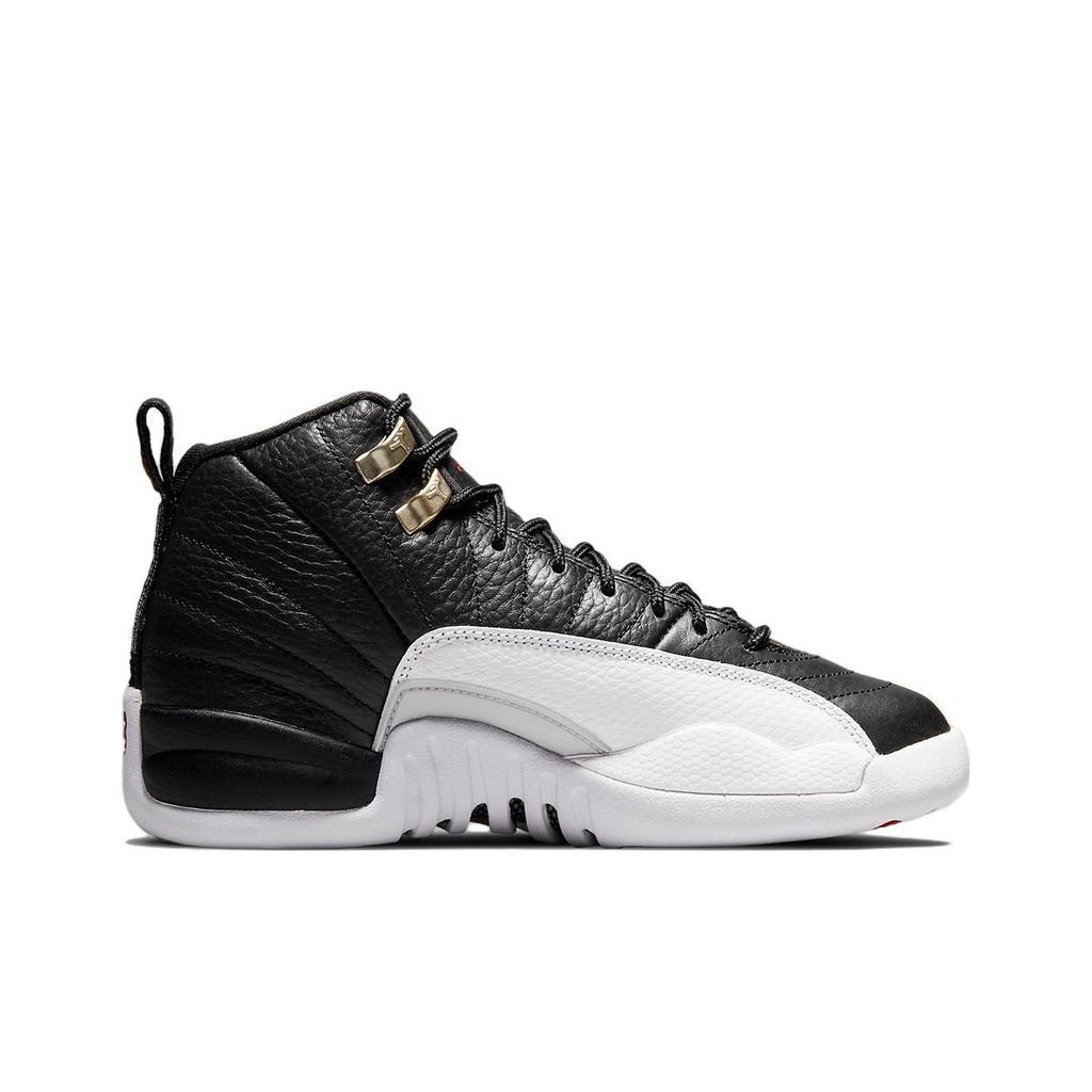 Air Jordan 12 Retro GS Playoff 2022 Kids Sneakers Black Varisty-Red White 153265-006