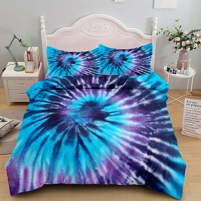 Zestaw Poszwy na Kołdrę 3D Tie Dye Art Fashion King Queen Double Full Twin Pojedynczy Rozmiar Zestaw Pościeli