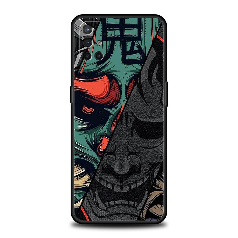 Phone Case For OnePlus 15 13 12 11 10 9 8 7T Pro 13T 13R 12R 10R 9RT 8T Nord 2T CE 2 3 5G Lite Cover Japan Ghost Face Samurai