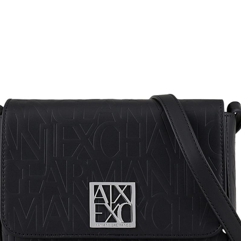 New ARMANI EXCHANGEAE Polyester Shoulder Bag, Crossbody Bag Small Women's Black 942648-CC793-00020