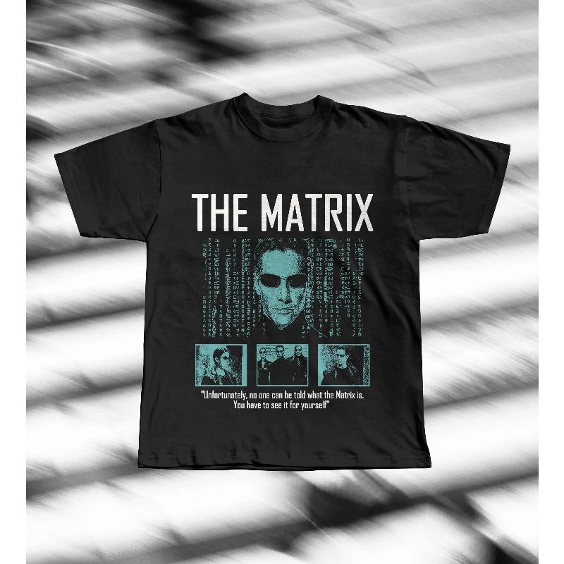 The Matrix Tshirt Retro Tshirt Summer New Unisex Casual Fashion Harajuku Style Tshirt S